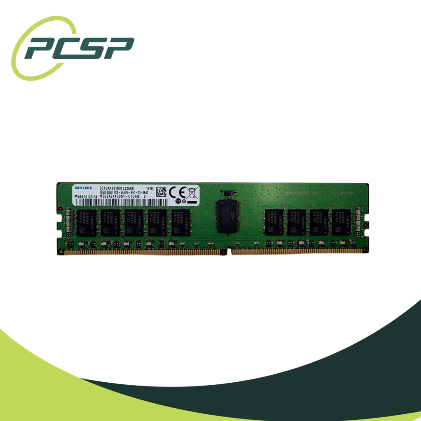 Samsung 16GB DDR4 PC4 2666V-R 2Rx8 M393A2K43BB1-CTD6Q