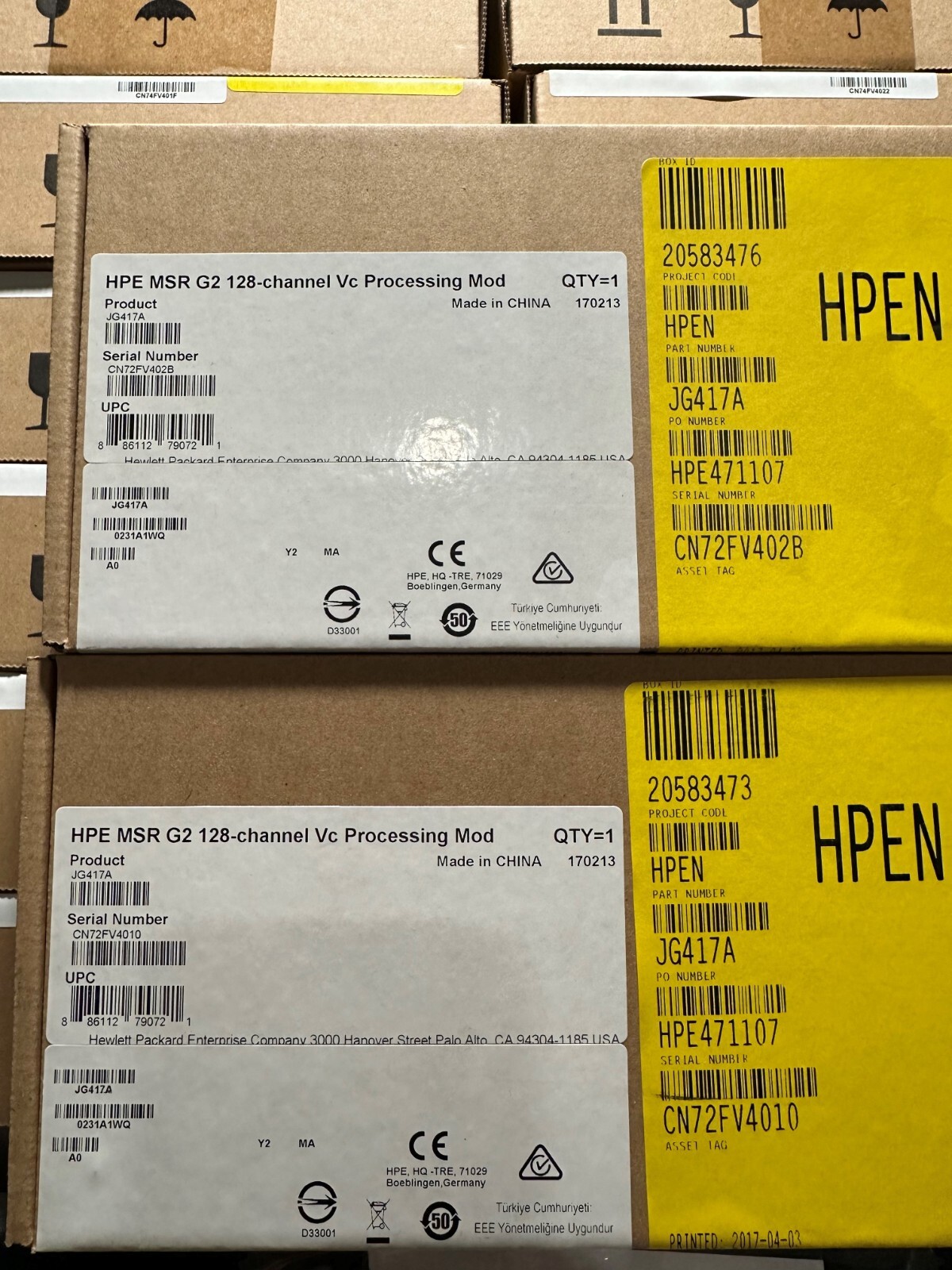 JG417A HP MSR G2 128-channel voice processing module  - Brand New Sealed
