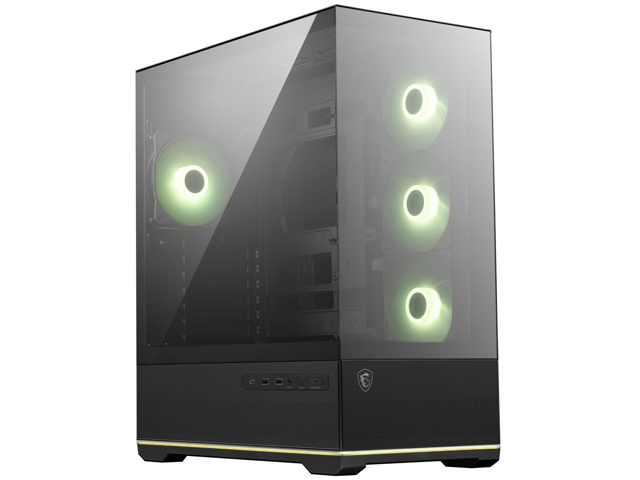 MSI MAG PANO 110R PZ - Mid-Tower Gaming PC Case - Tempered Glass Side Panel - 4