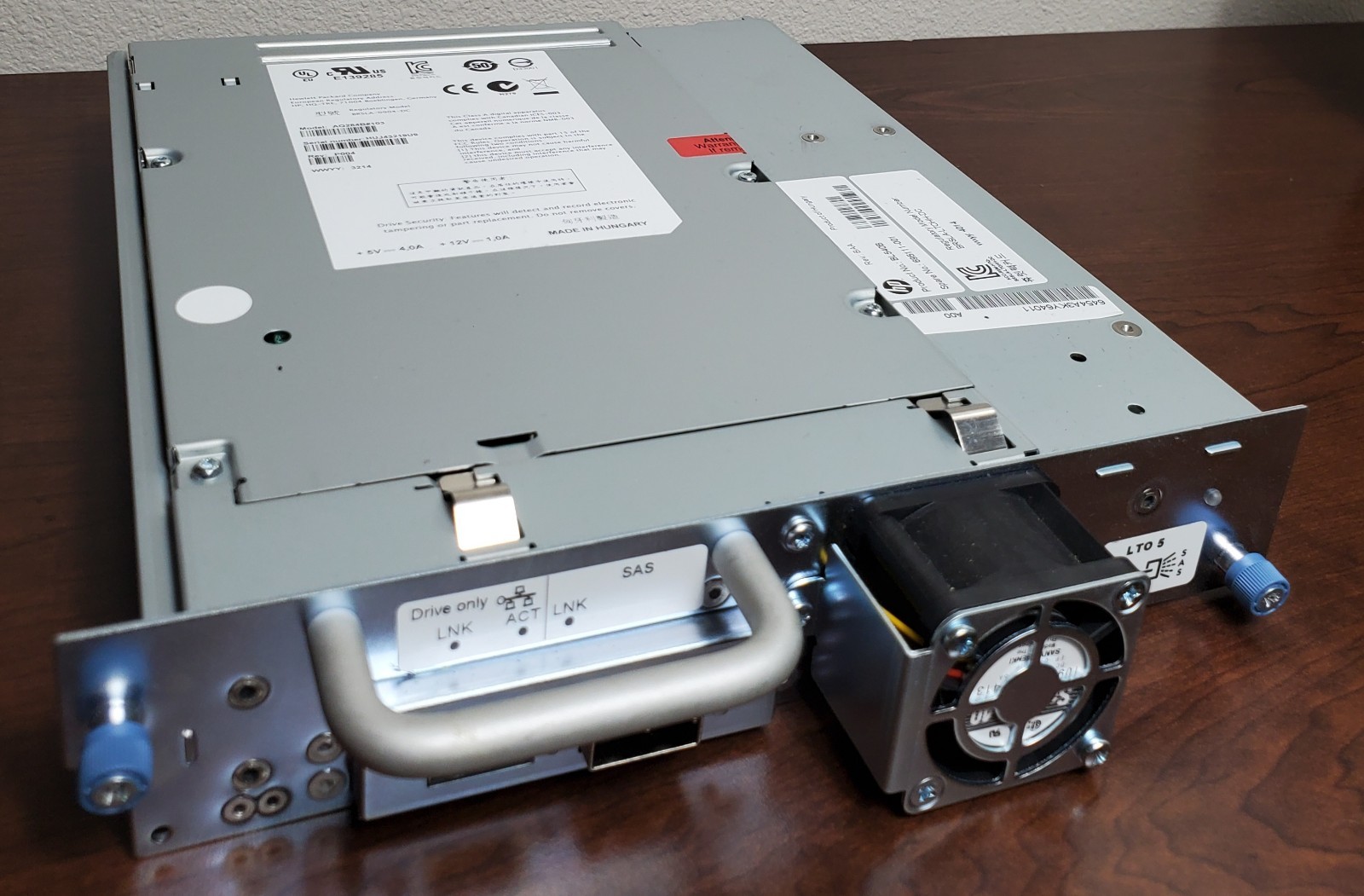 HP HPE LTO5 Ultrium3000 SAS HH G2 MSL2024 BL540A 603881-001 BL540B 695111-001