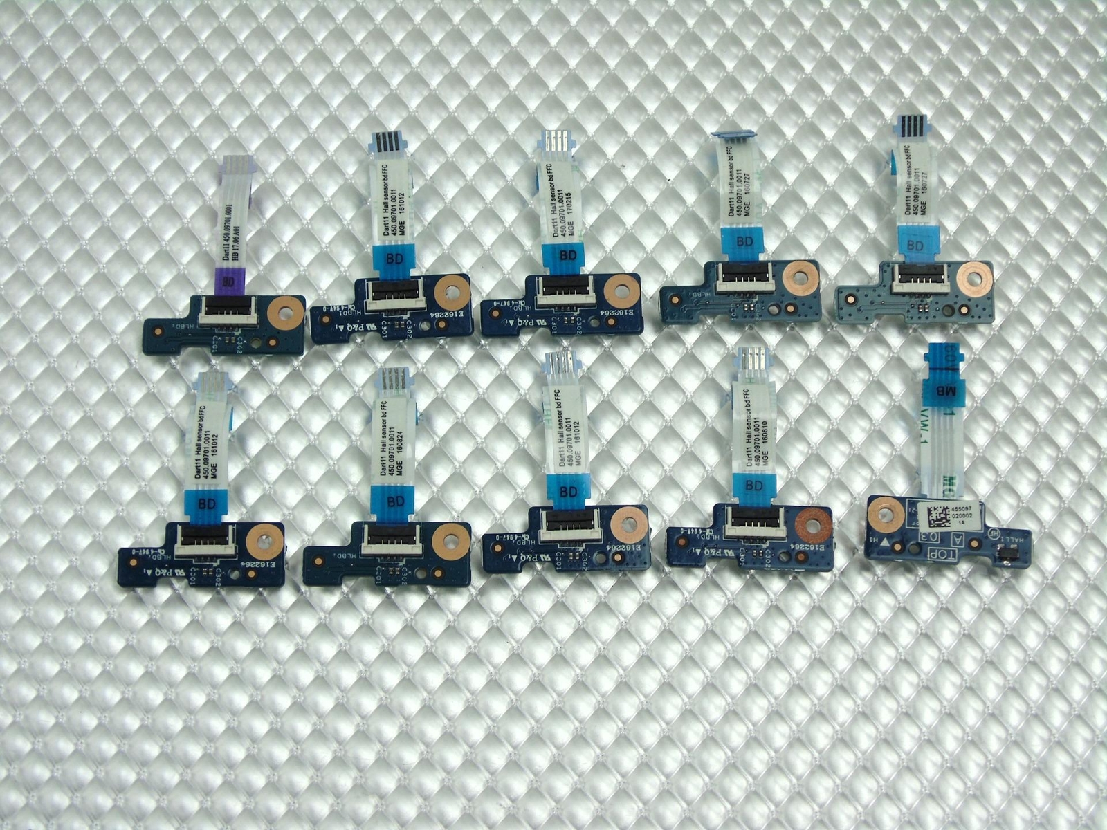 Lot of 10 - HP ChromeBook 11 G5 Sensor PCB Board w/ Cable - 450.09701.0011
