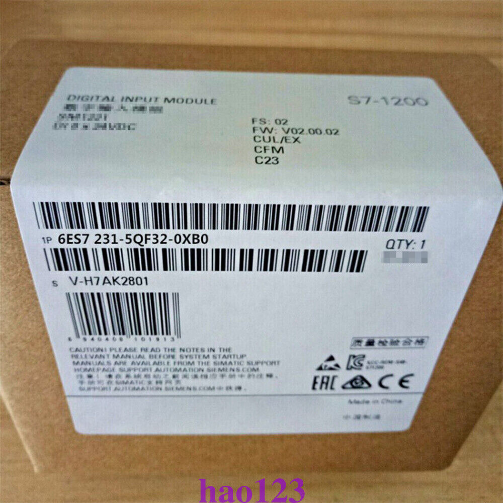 1PCS Unopened New 6ES7231-5QF32-0XB0 6ES7 231-5QF32-0XB0 Siemens(DHL/FedEx)