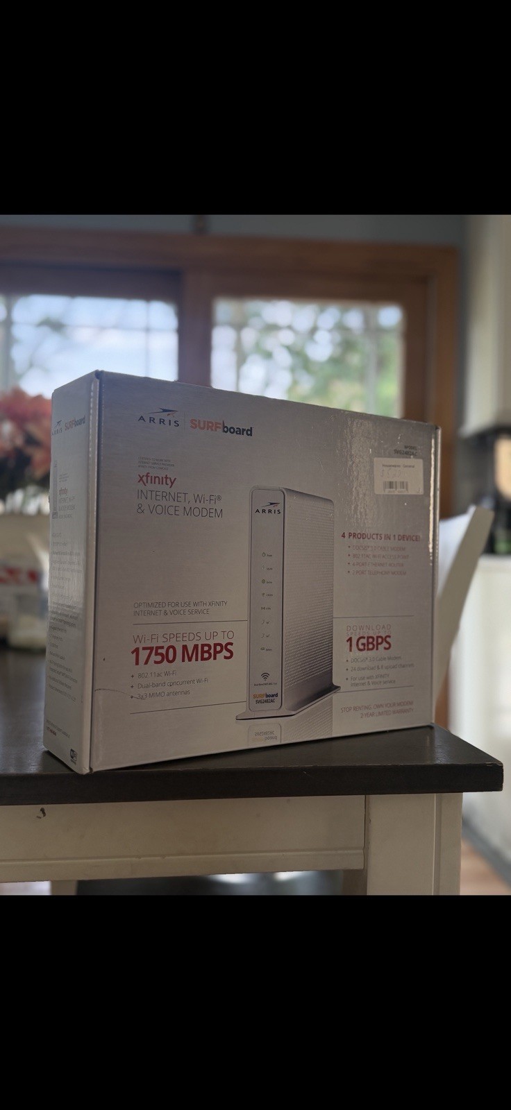 ARRIS SVG2482AC 1750 Mbps 4 Port Voice Modem