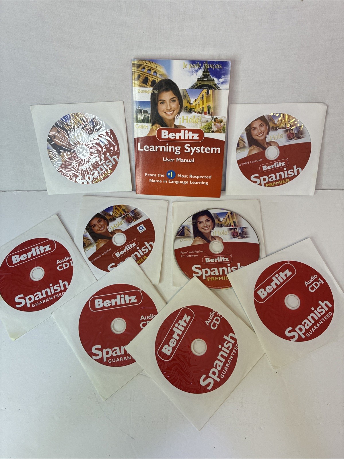Berlitz Spanish Premier, WINDOWS and Mac software Plus CD’s 1-4