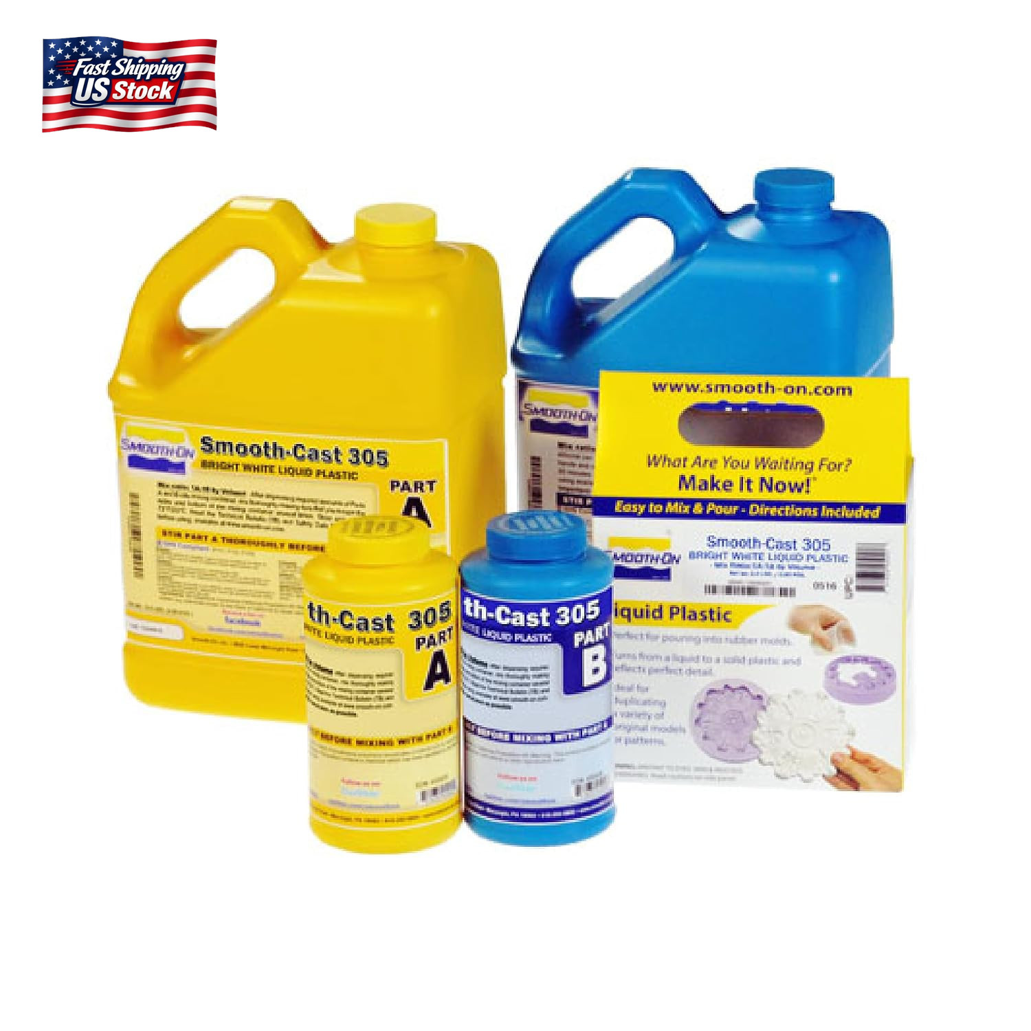Smooth-On Smooth-Cast 305 Liquid Plastic Resin, Pint Unit