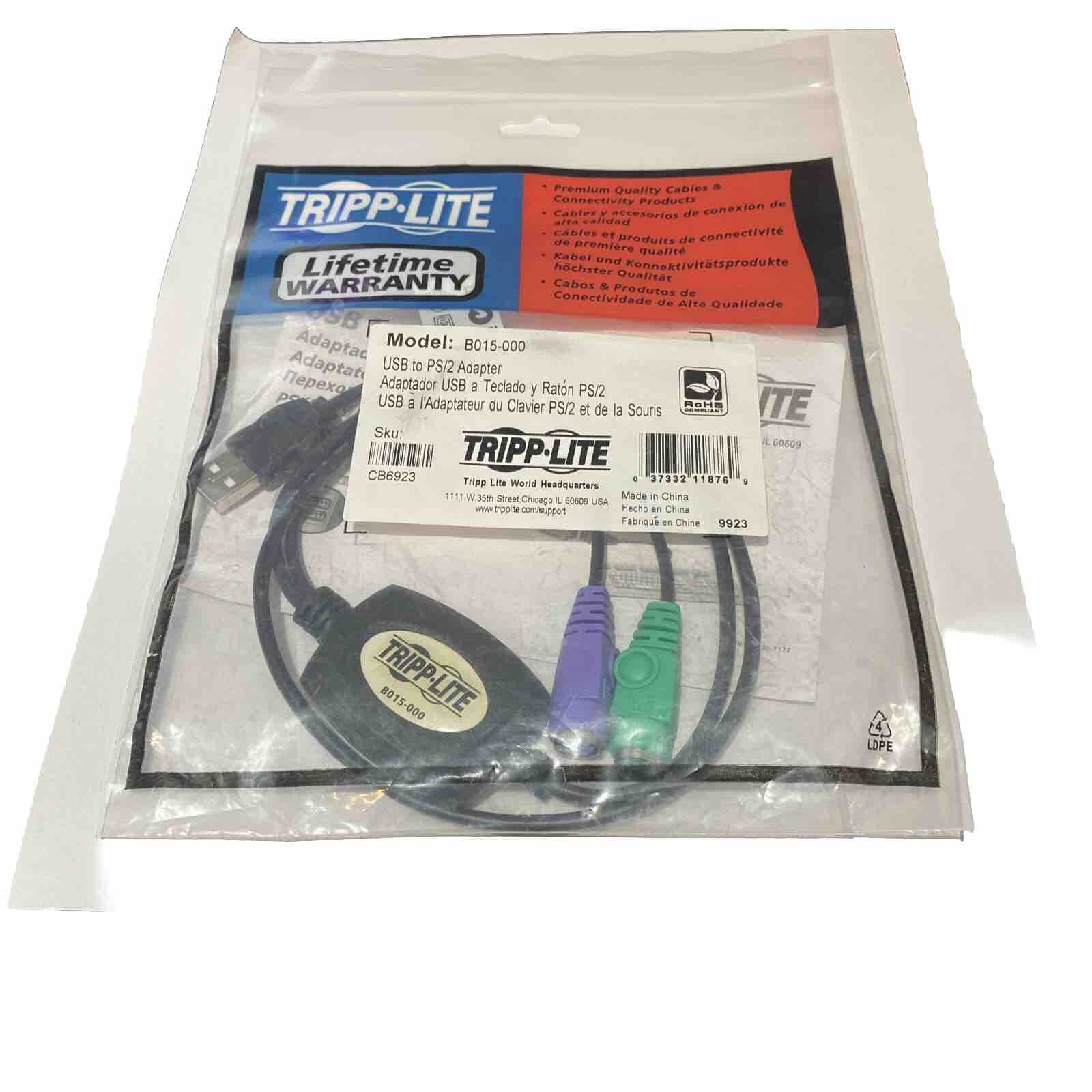 Tripp Lite/ Dell USB to PS/2 Adapter - Keyboard -Mouse (B015-000) Brand New BH