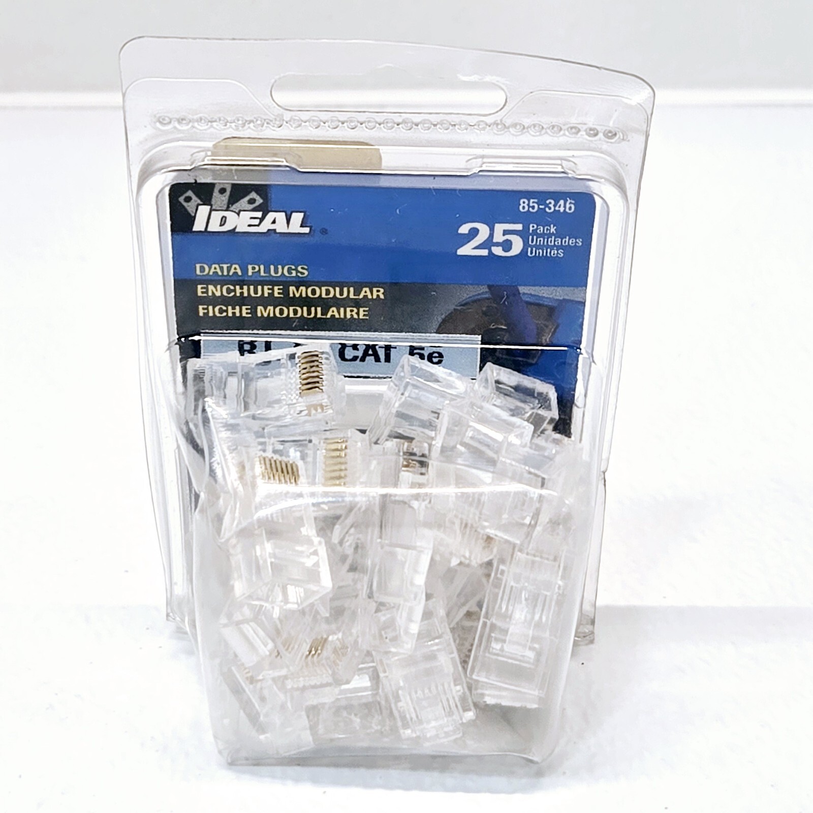 25 Pack Ideal 85-346 Data/Network Modular Plugs Plug CAT5e/RJ-45 New Old Stock