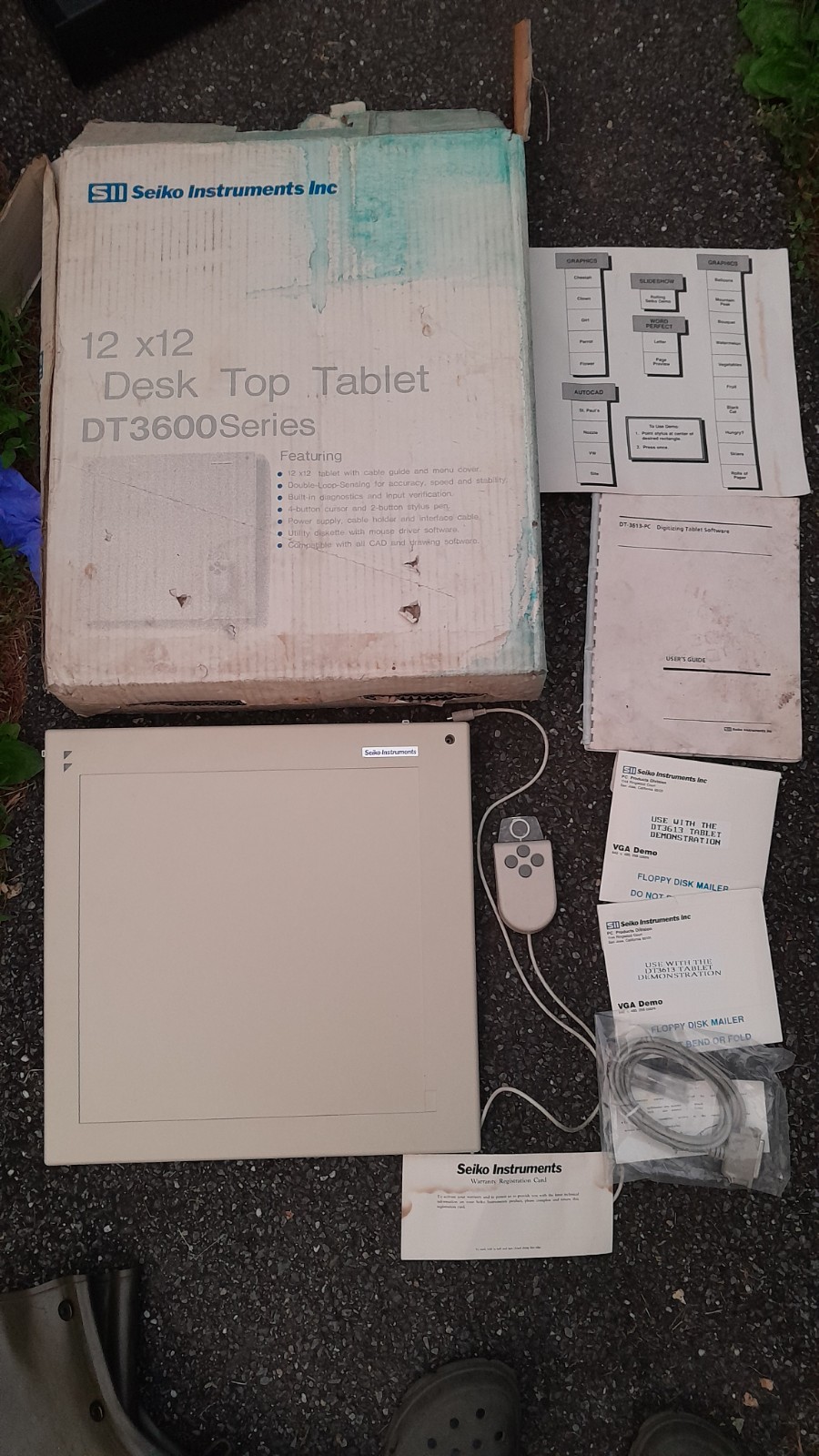 Vintage Rare Seiko Instruments Desktop Computer PC Tablet 12x12 DT3600 Series