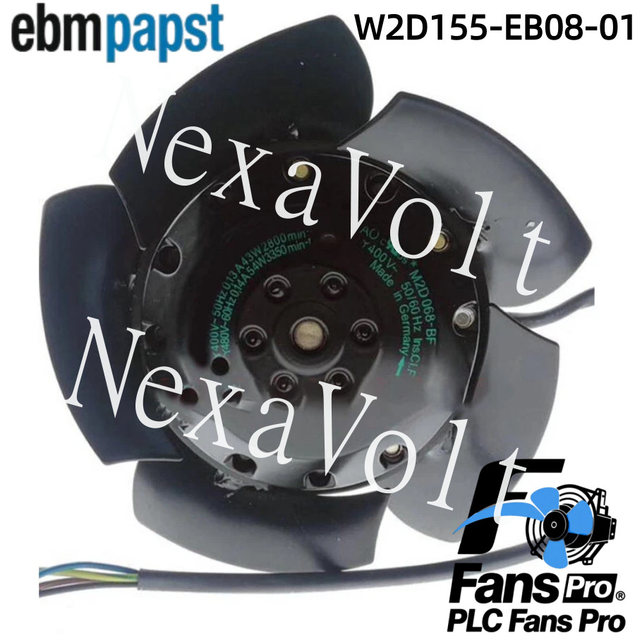 1PCS New For Ebmpapst W2D155-EB08-01 400V For Siemens Spindle Motor Fan