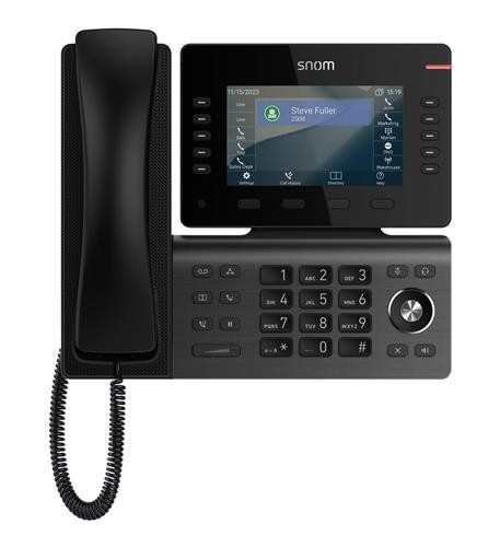 Snom D815W IP Phone – 5” Color Display, 10 LED Keys, Gigabit Ethernet, and Wi-Fi
