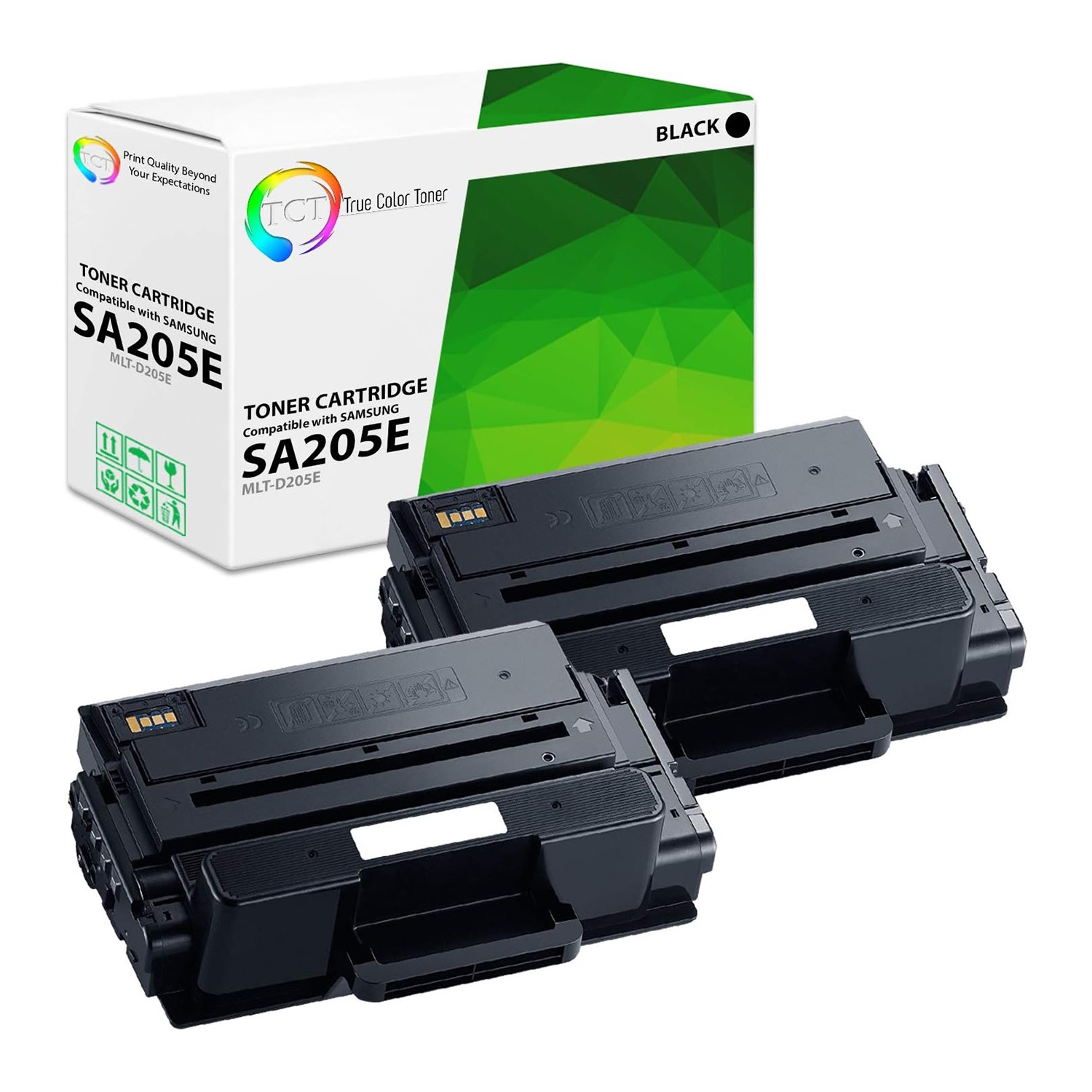 2Pk TCT Premium MLT-D205E Black For Samsung SCX-5739fw 5639fr Compatible Toner