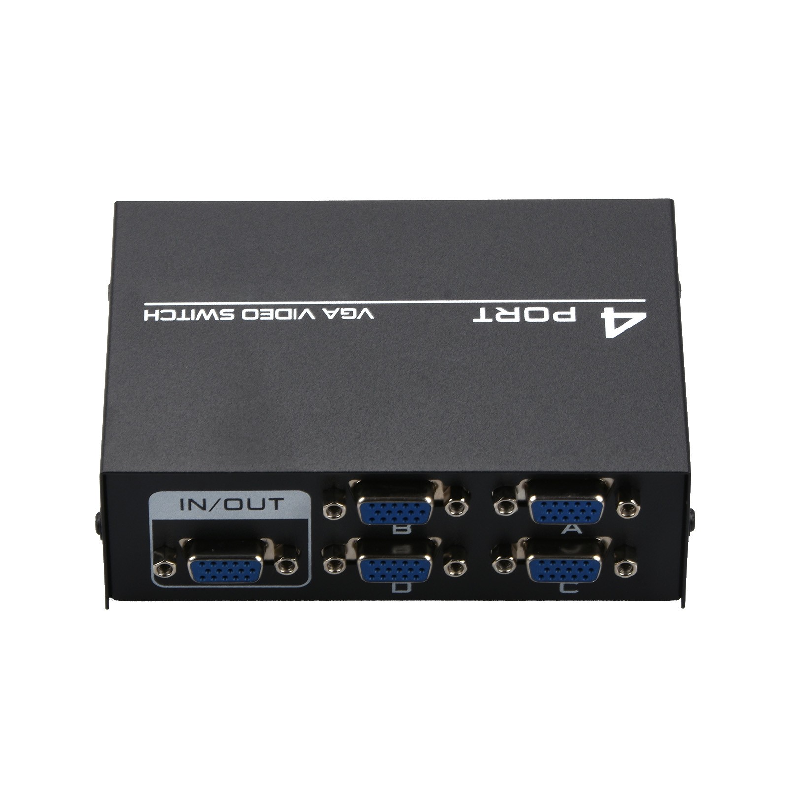 New 4 Port VGA Video Selector Switch 4 In 1 Out VGA Switcher 4x1 VGA Switch Box