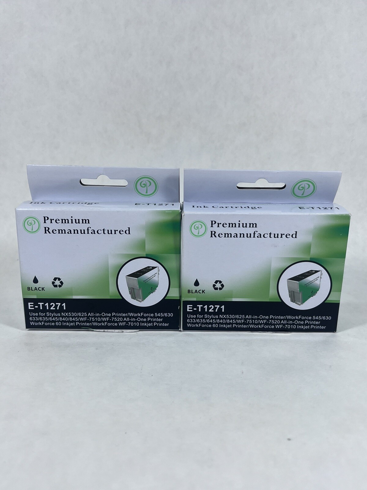 Green Project Premium Re-manufactured Ink Cartridge E-T1271 Black 2x