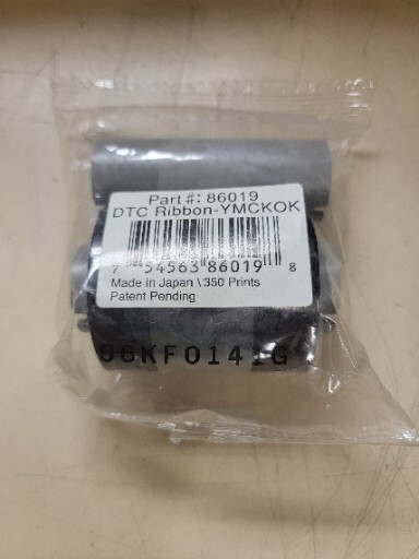 Fargo 86019 Color DTC Ribbon - YMCKOK