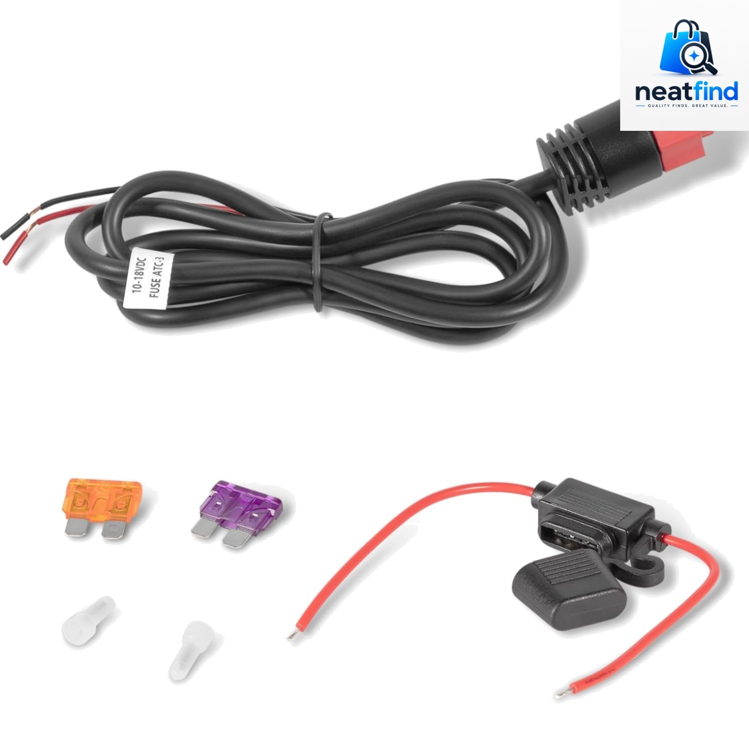 Power Cable Replacement 3ft for Lowrance HDS Elite Ti2 Hook 2-Wire Type A B