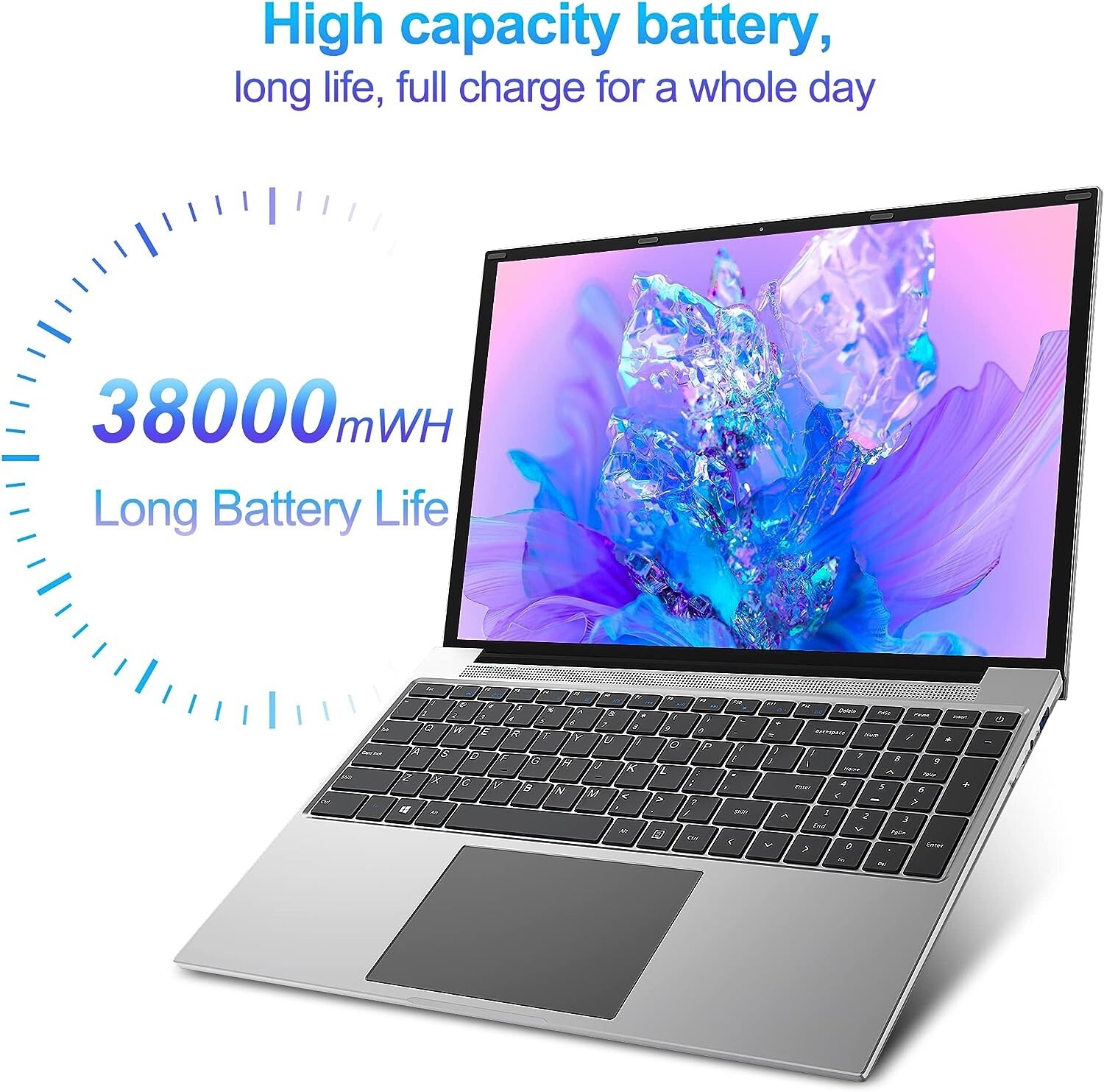 Laptop, 16 Inch FHD IPS Display (16:10), Intel Celeron Quad Core CPU, 4GB DDR4