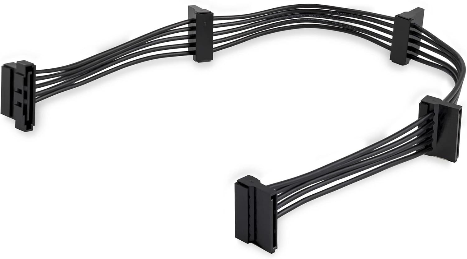 StarTech.com 15.7 in 400 mm SATA Power Splitter Adapter Cable - M/F - 4x Serial