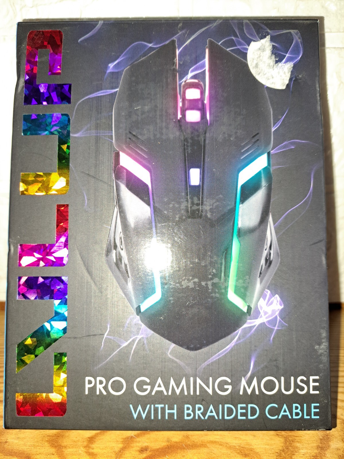 New Pro Gaming Computer Mouse With Braided Cable
