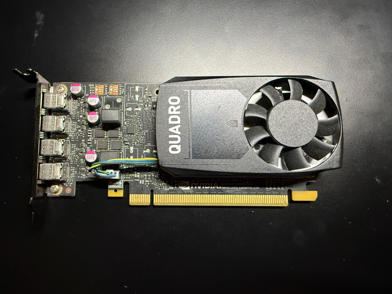 NVIDIA Quadro P1000 4GB GDDR5 low Profile Graphics Card 4x Mini DisplayPort