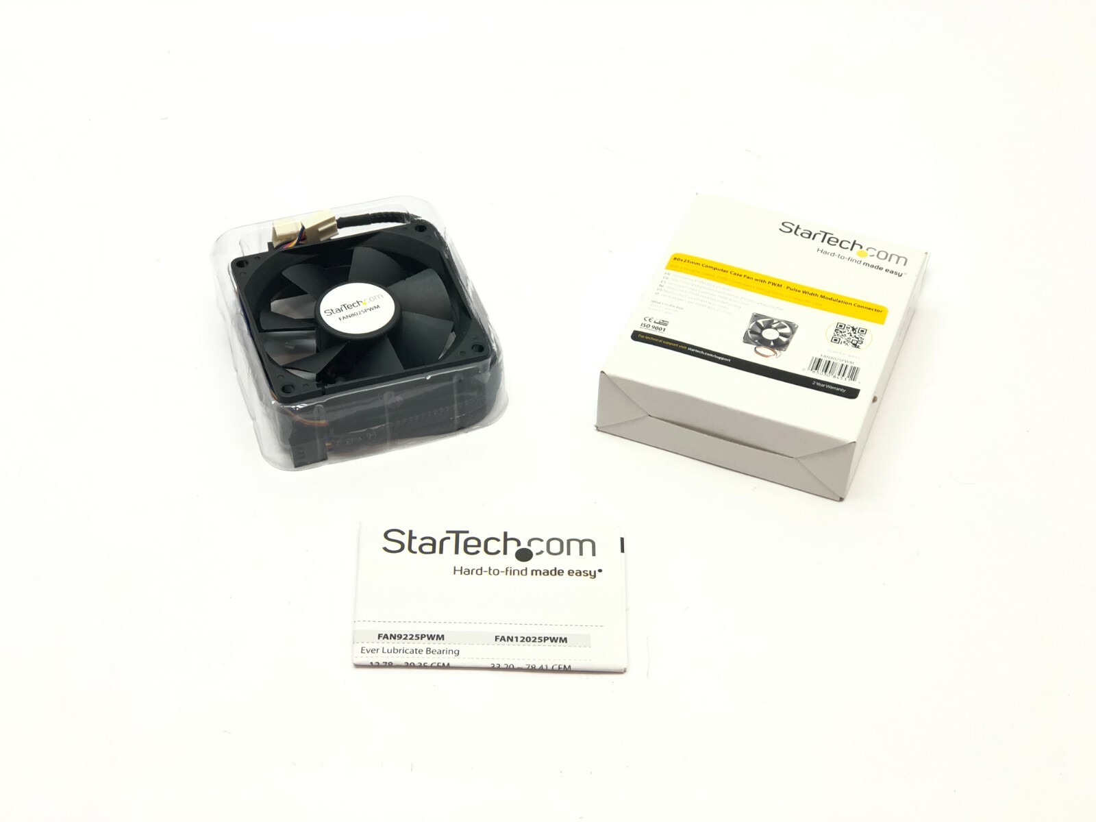 StarTech FAN8025PWM Computer Case Fan with PWM Connector 80x25mm