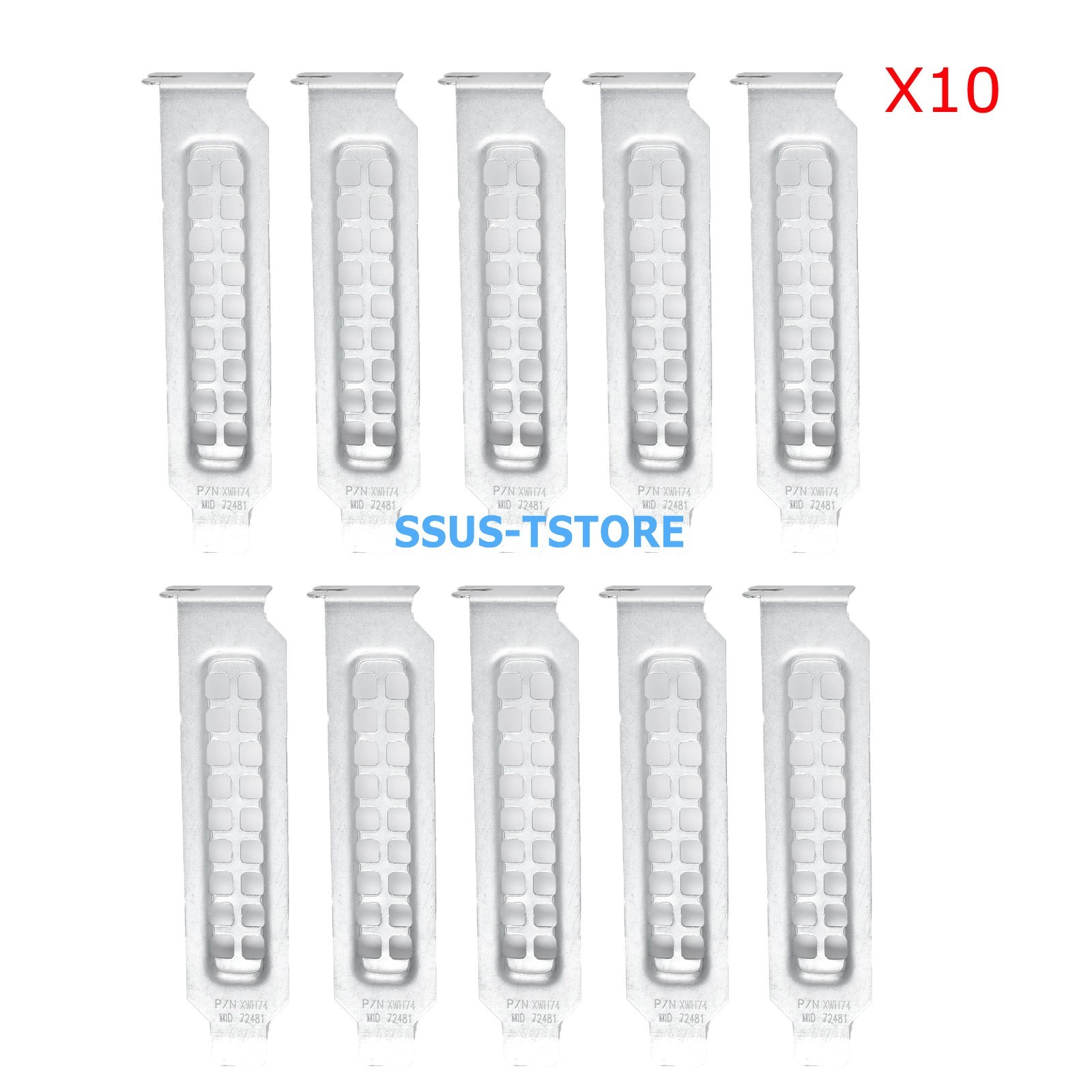 10Pcs XWH74 For Dell PCI 14G Low-Profile Blank Slot Cover R740 XD R640 R540 R840