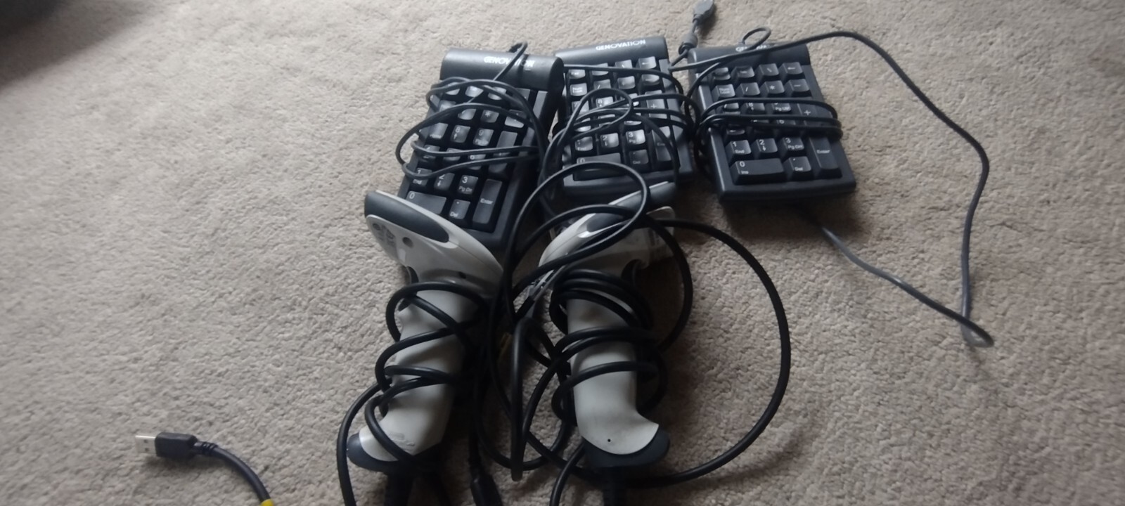 LOT 2x HONEYWELL 1300G-1 3xGENOVATION Micropad 630-21 Key USB Numeric Keypad