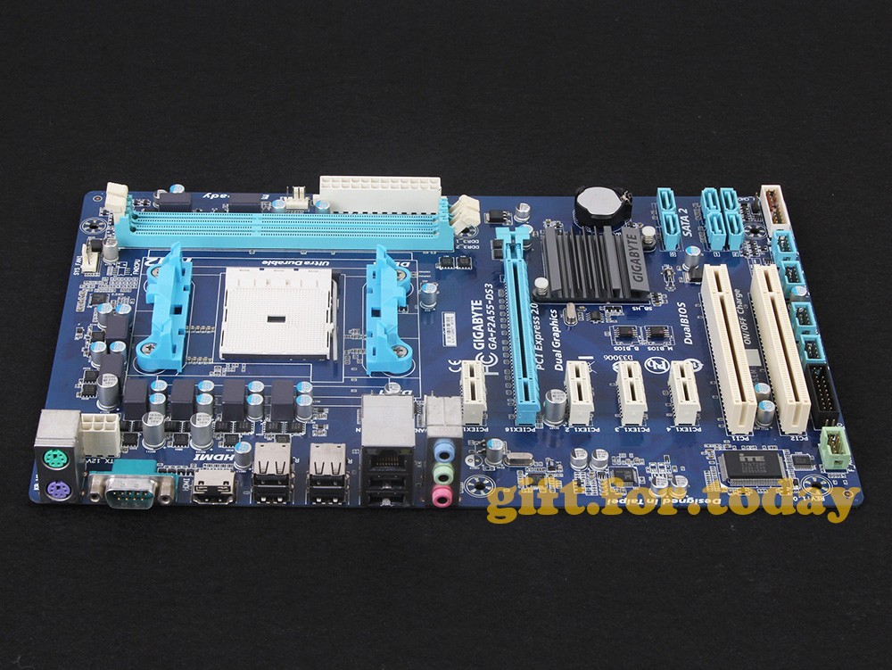 Original Gigabyte GA-F2A55-DS3 AMD A55 Motherboard Socket FM2 DDR3