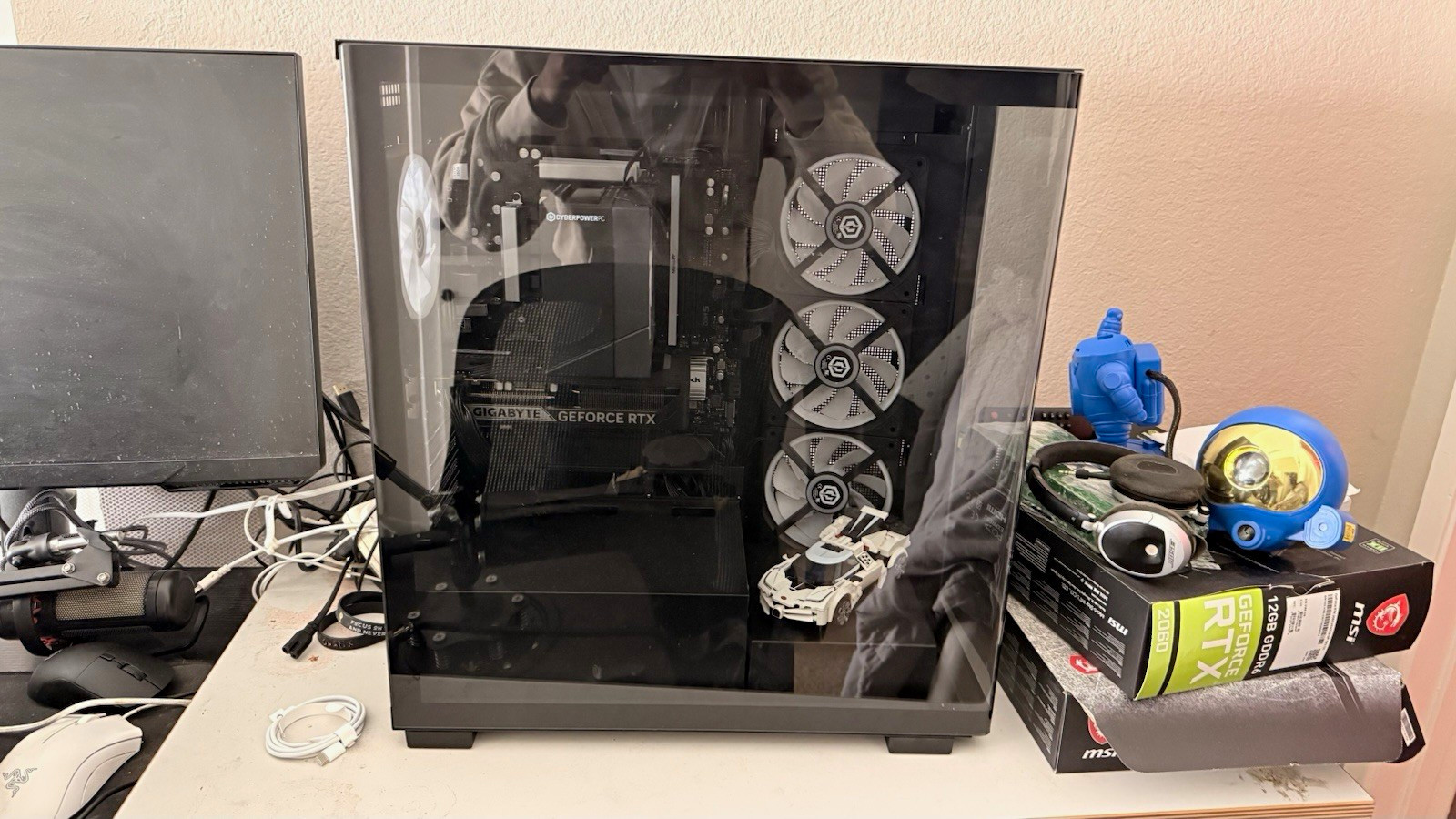 CyberPowerPC C Series Gaming Desktop Tower PC Black Wi-Fi HDMI USB-C USB 3.0