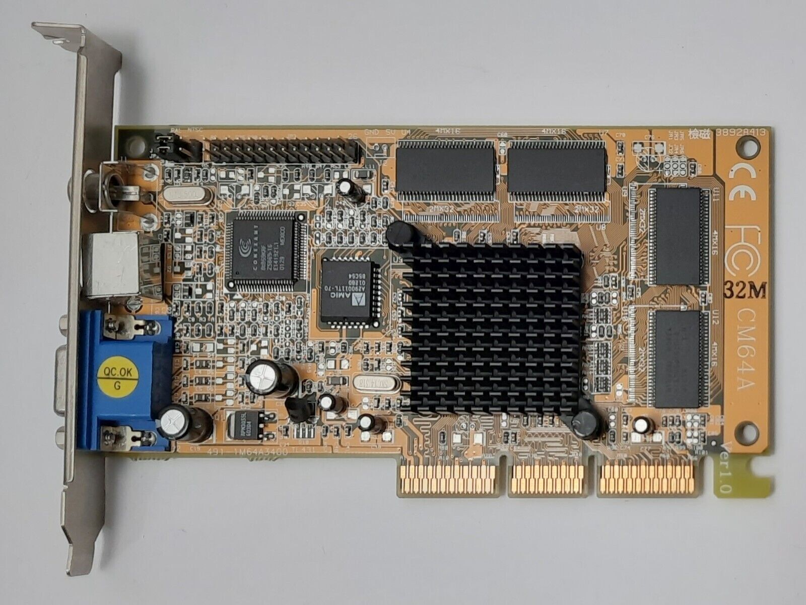 PowerColor SNiper M AGP Graphics Card (Nvidia TNT2 M64, CM64A, 32MB, Retro, 2001)