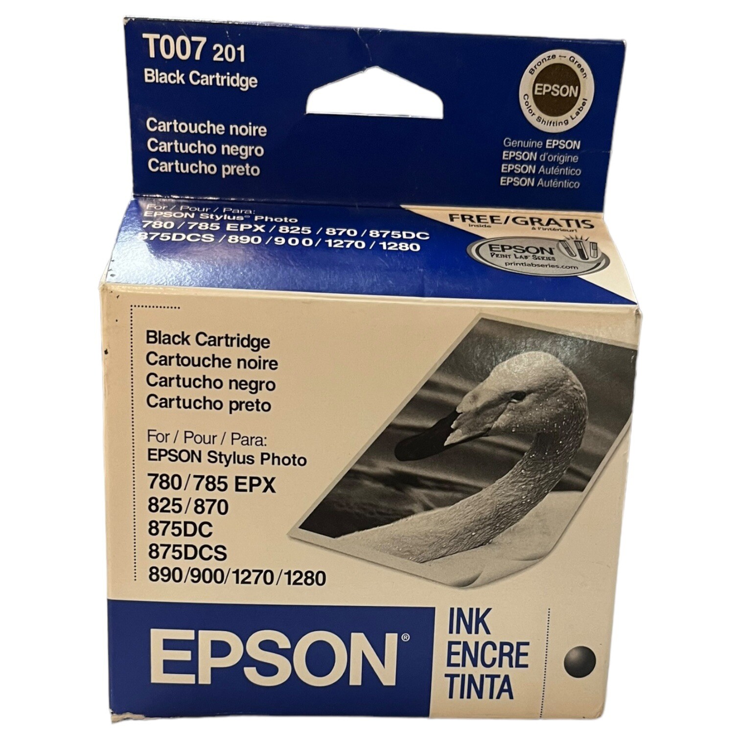Epson Ink Cartridge T007 201 Stylus Photo Genuine Black OEM Exp 11 2005 Sealed