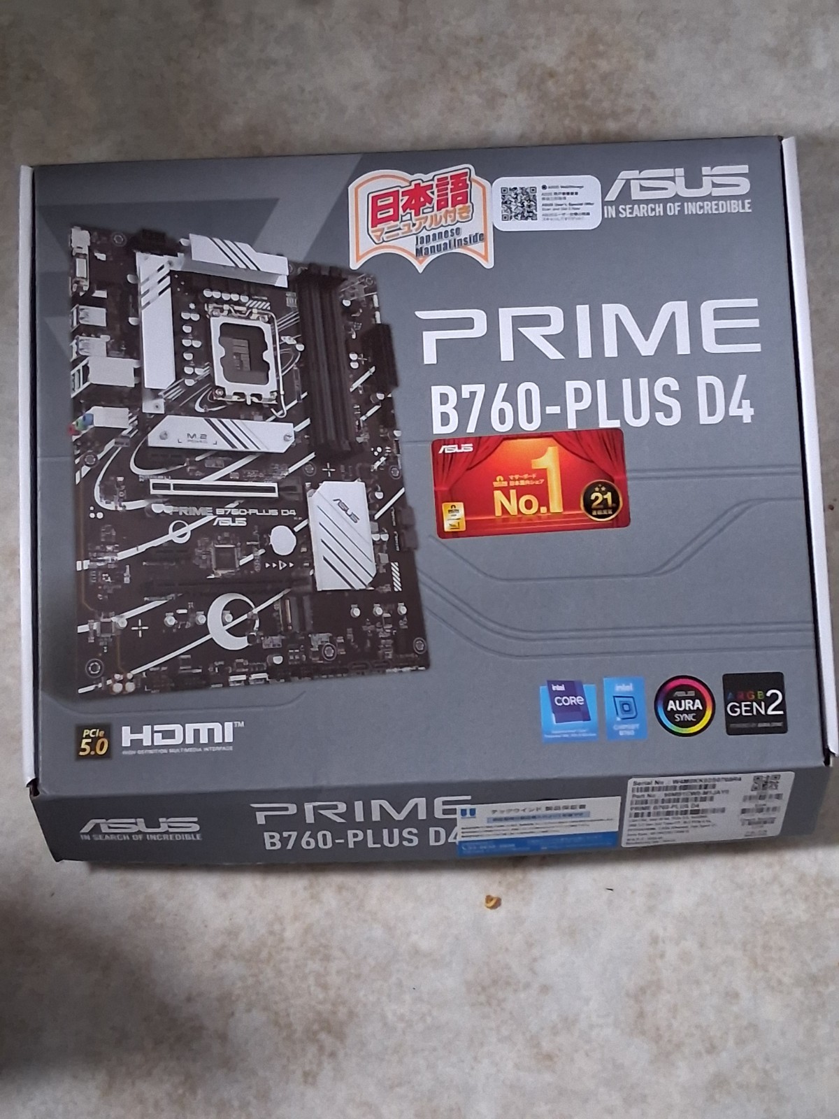 Asus motherboard B760-PLUS D4
