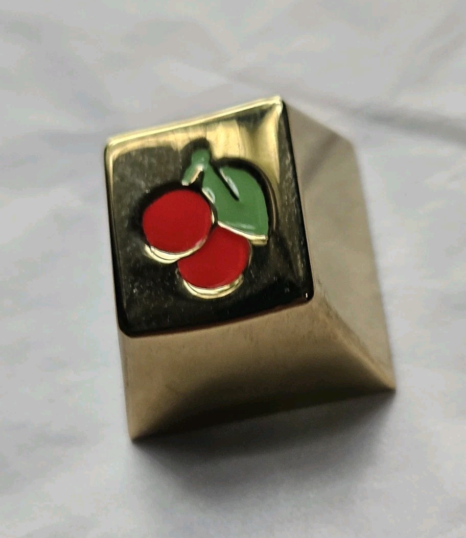 RAMA Works GMK Red Alert - Brass Artisan Keycap Used Once Then Bagged Up