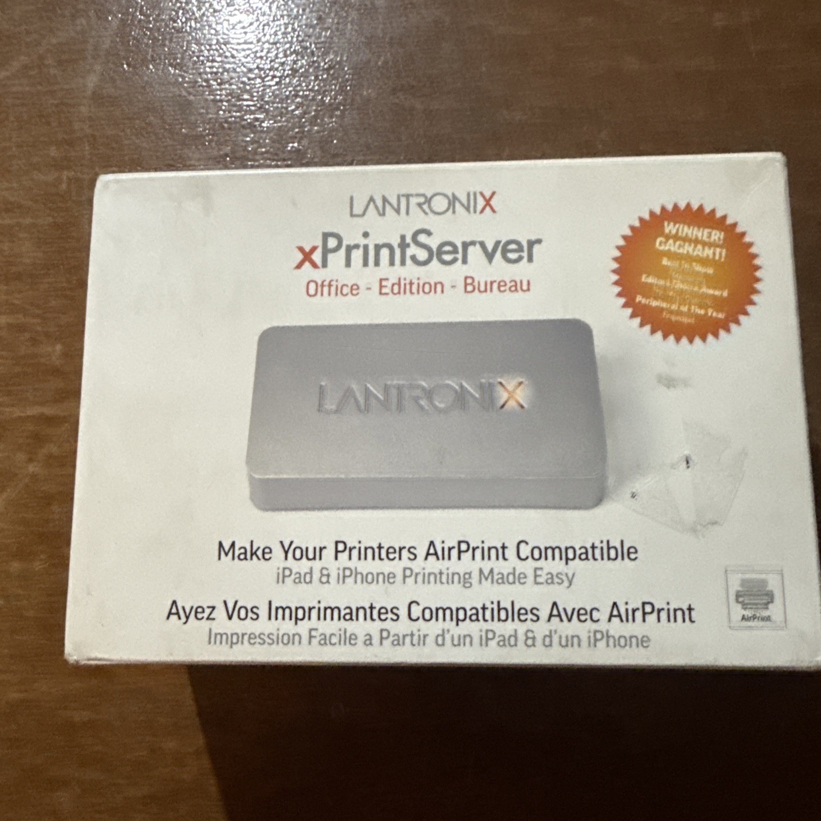 (NIOB) Lantronix XPS1002FC-02-S xPrintServer Office Edition w/ USB Port AirPrint