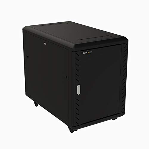 StarTech RK1536BKF 15U 19 Server Rack Cabinet Mobile w/Casters