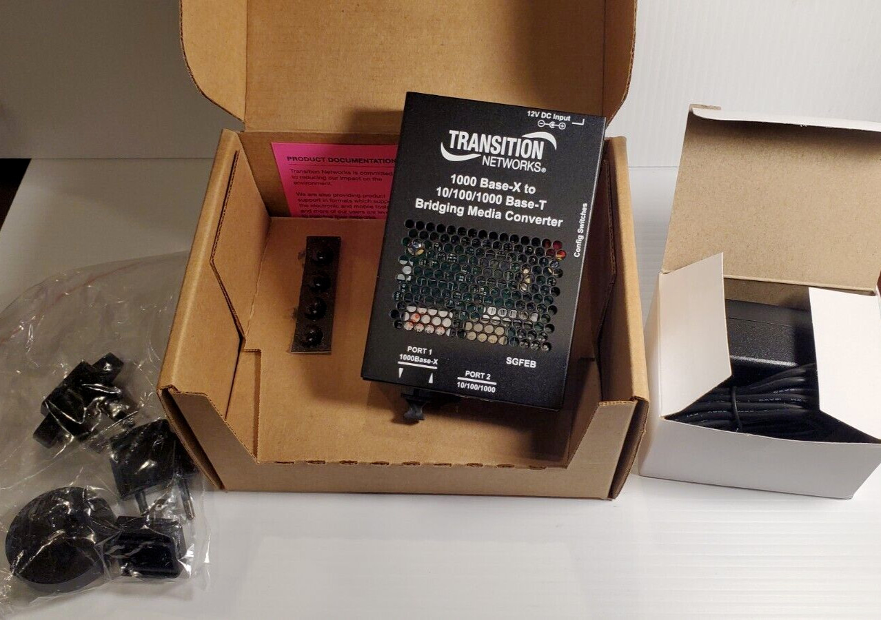 Transition Networks SGFEB1029-131 Stand-alone Gigabit Ethernet Media Converter