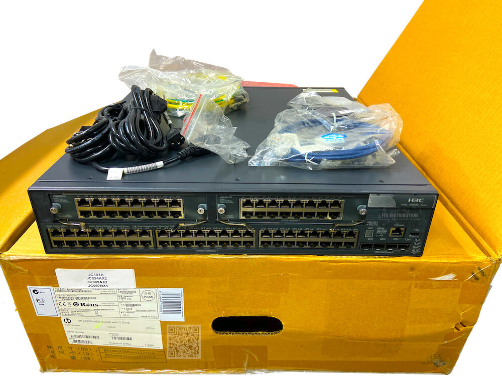 JC101A I LOADED HP 5800-48G Switch 2 Slots S5800-60C-PWR JC094A JC089A JC097B