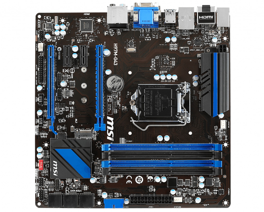 For MSI H97M-G43 Motherboard LGA1150 DDR3 M-ATX Mainboard Quick delivery