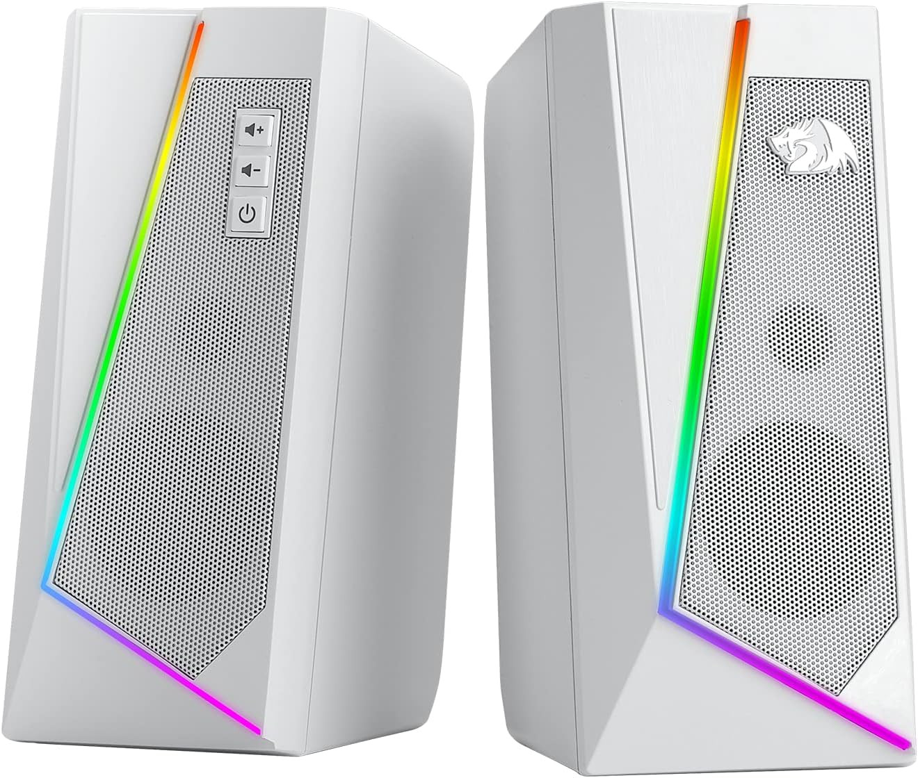 GS520 Wired 2.0 Channel Stereo Sound Desktop RGB Computer Speakers