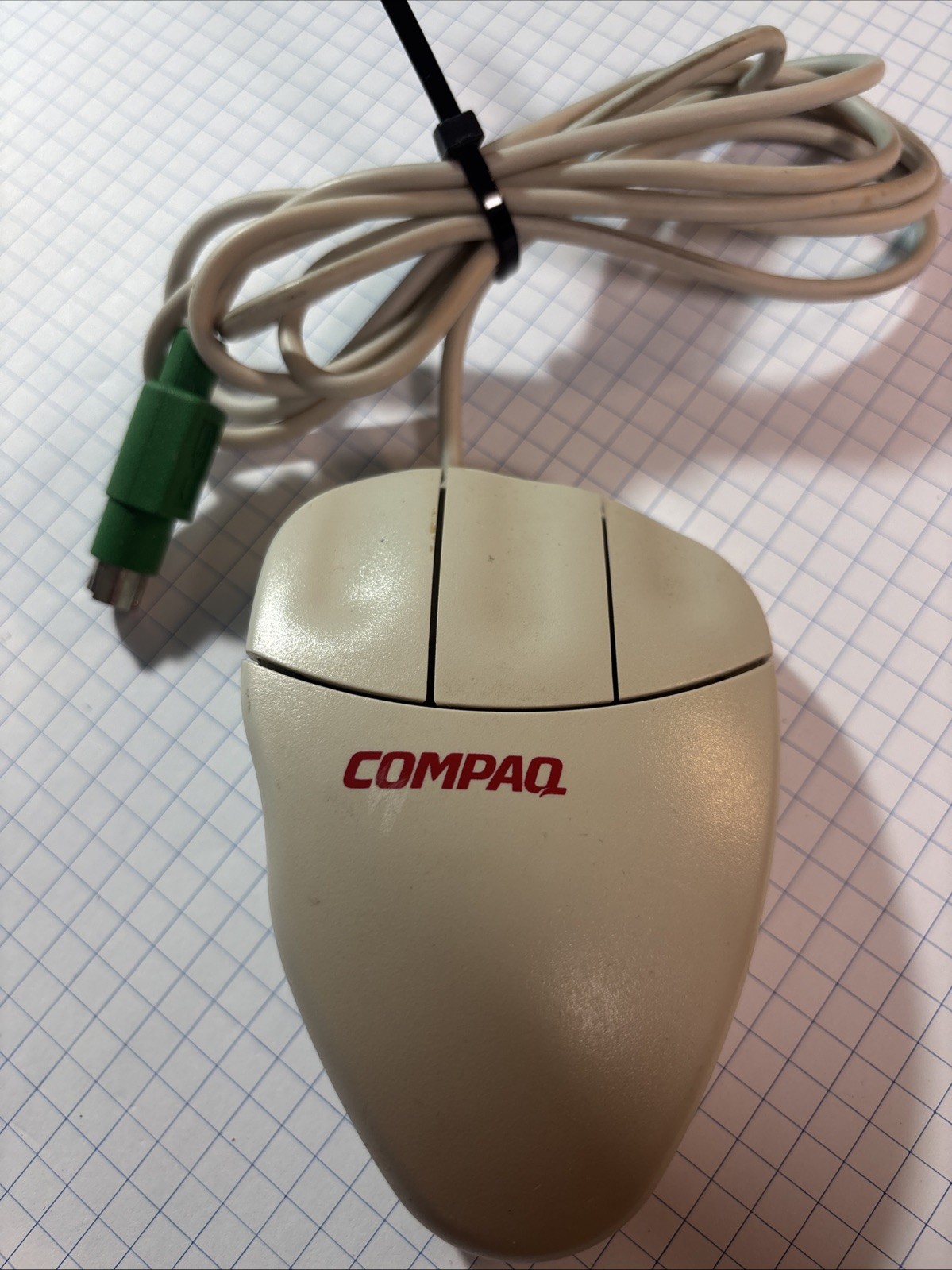 Vintage Compaq Logitech MouseMan PS2 Mouse @MB316