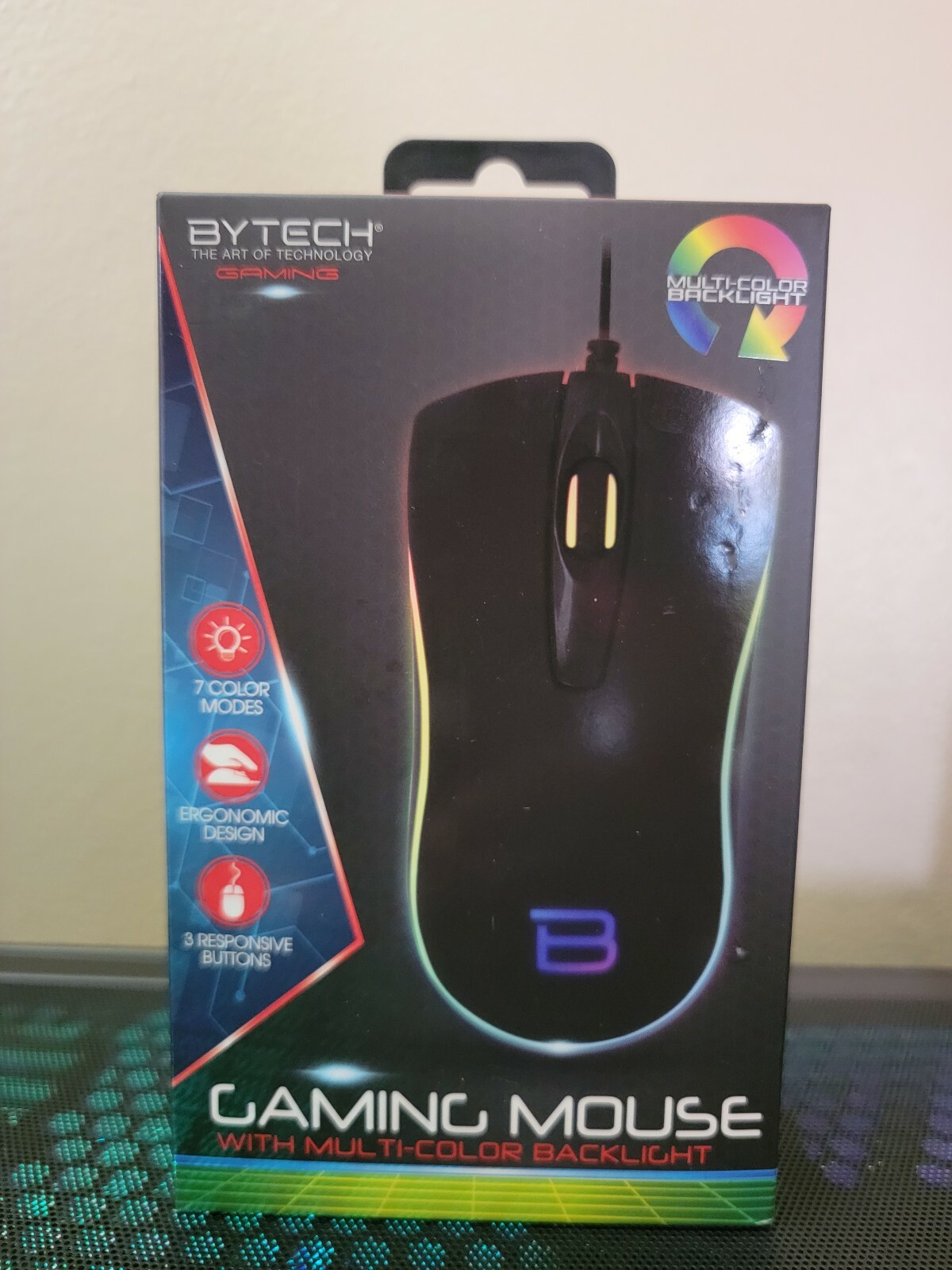 New Bytech Gaming Mouse with Multi-Color Backlight