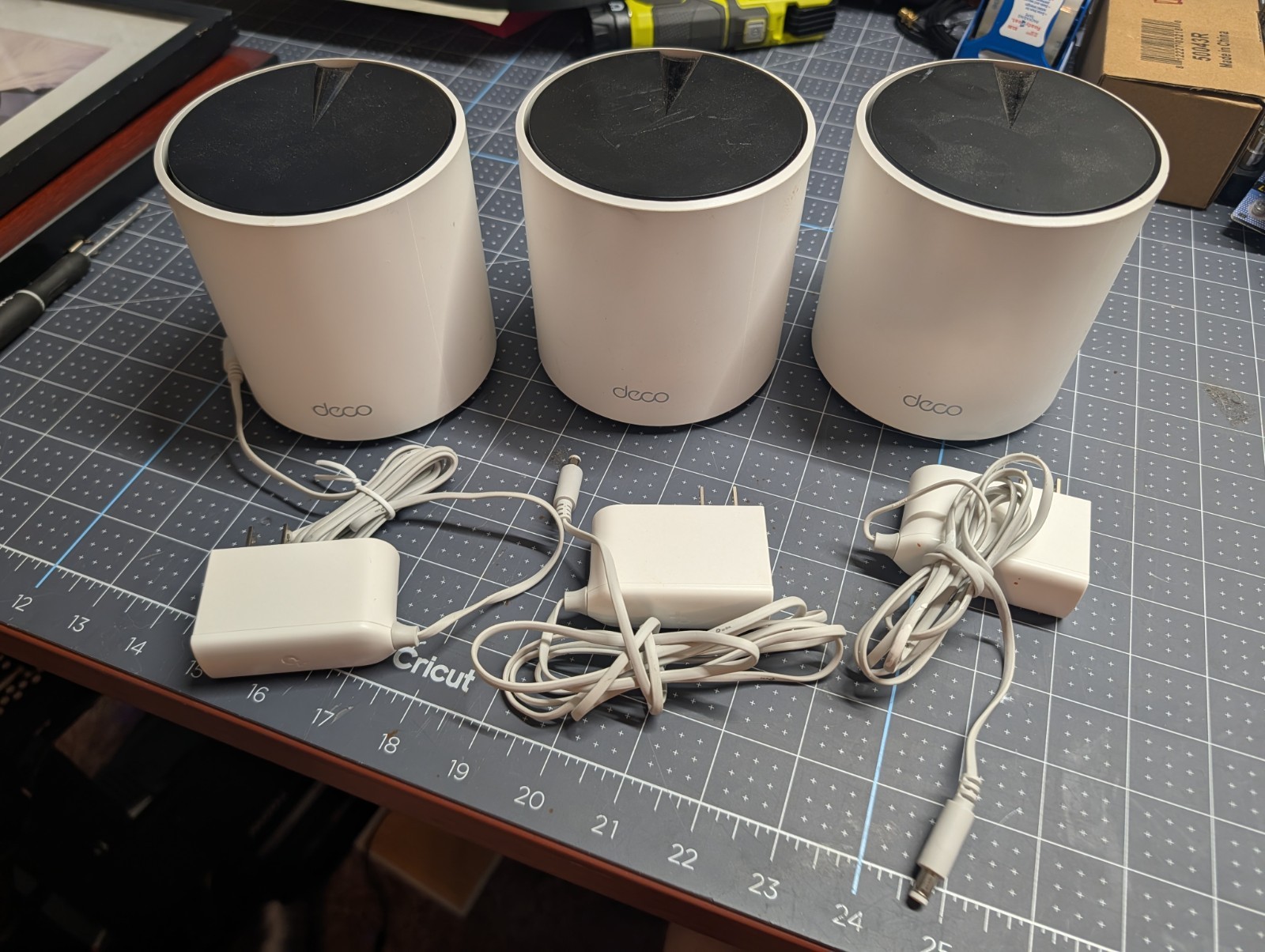 3x TP-Link Deco X25 AX1800 Mesh WiFi 6 Router Units Only