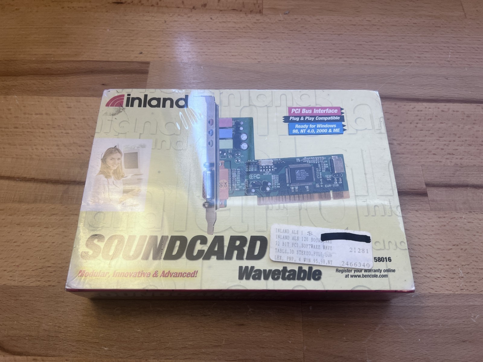 Inland ALS 120 PCI Wavetable Sound Card 58016 Retro Win 98 DOS NEW Sealed