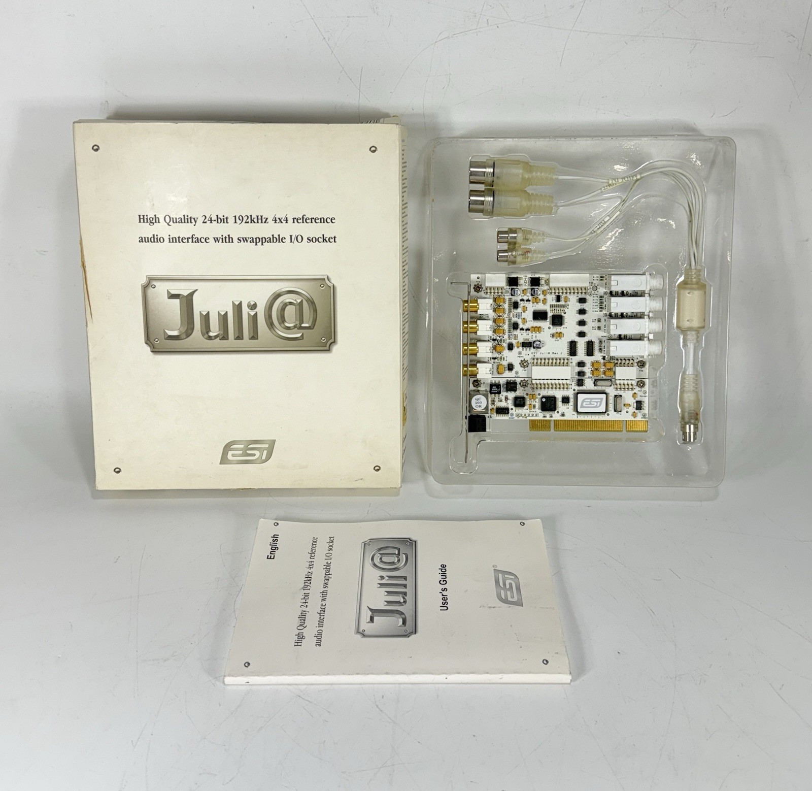 ESI Juli@ 24-bit 192kHz 4x4 Reference Audio Interface with Swappable I/O Socket