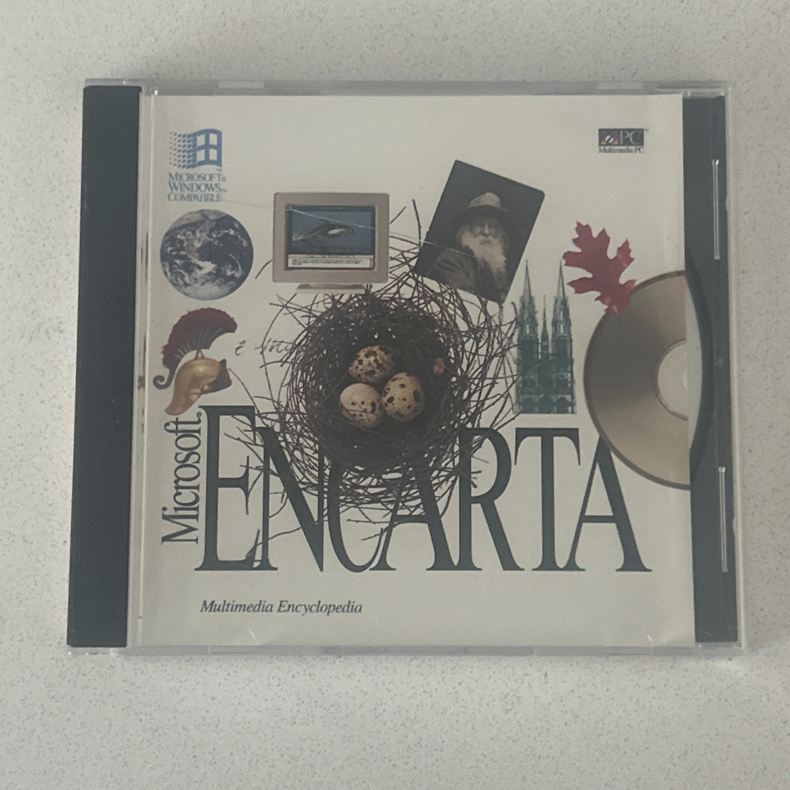 Microsoft 1994 Encarta Encyclopedia PC Vintage RARE PROMO EDITION