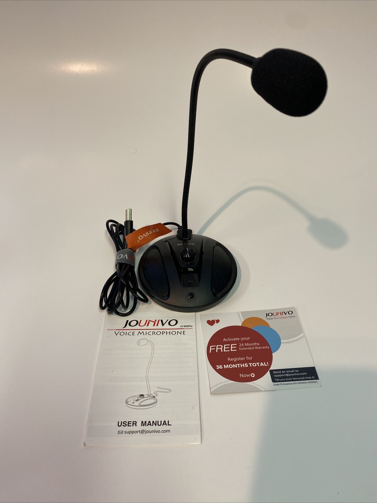 USB Microphone for Computer JOUNIVO PC/Laptop Mic Mute Button with LED Indica...