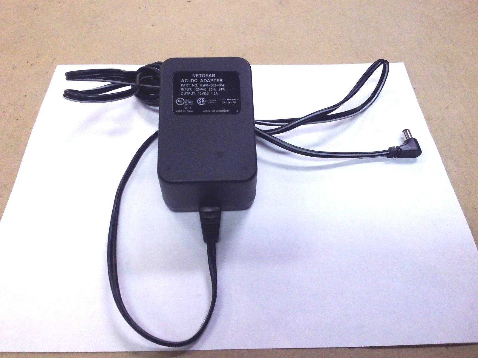 NETGEAR AC-DC Router ADAPTER PWR-002-004 12VDC 1.2A