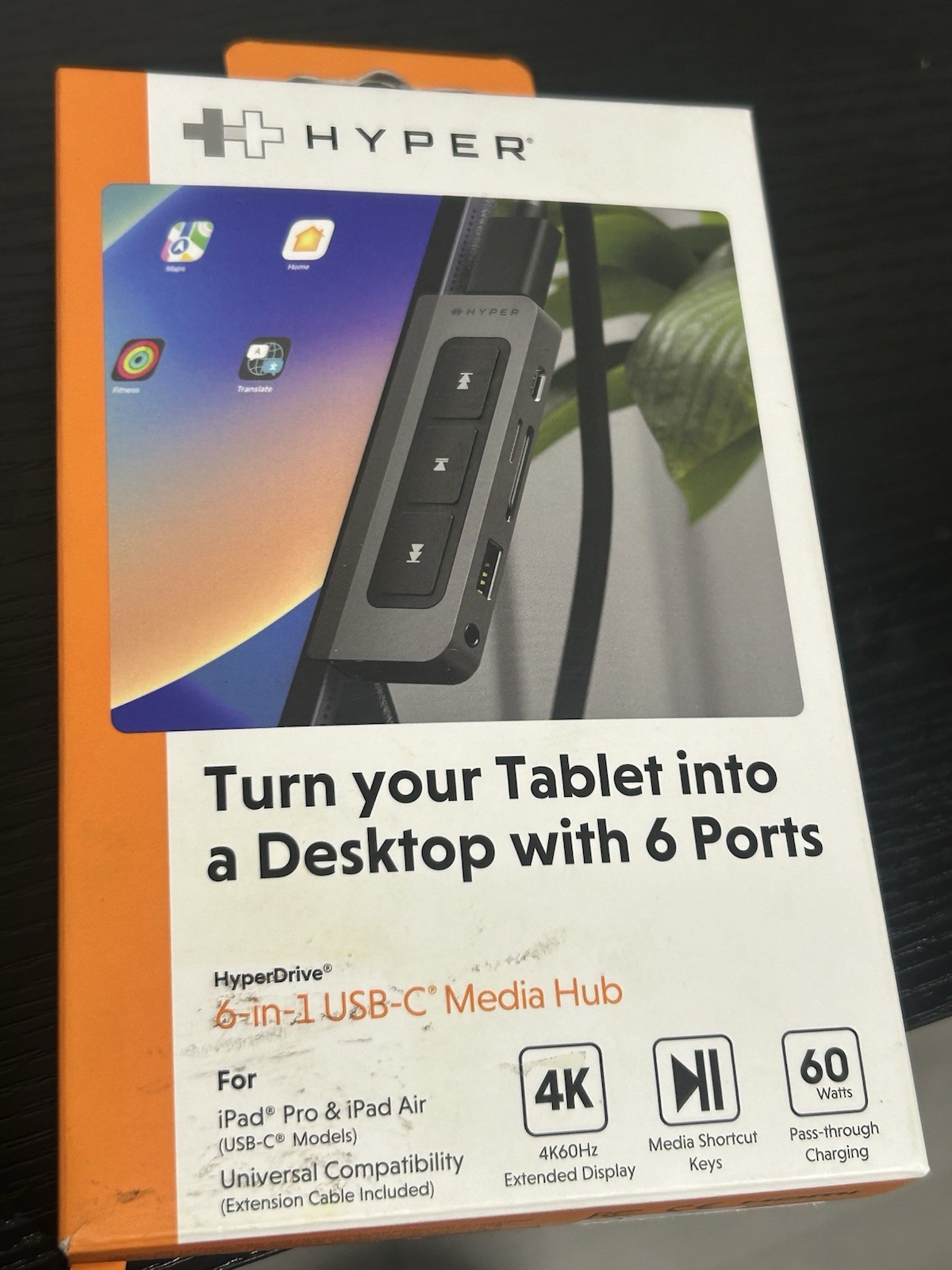 HyperDrive 6-in-1  USB-C  Media Hub - Open Box Excellent Condition
