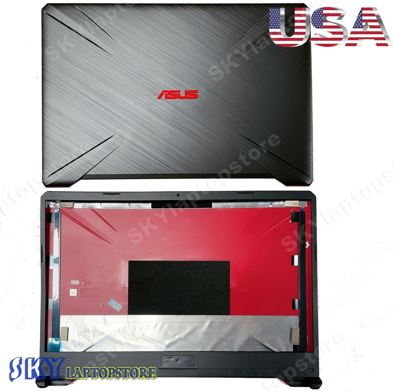New LCD Back Cover Top Case + Front Bezel Asus TUF FX705 FX705DT FX705d 17.3" 