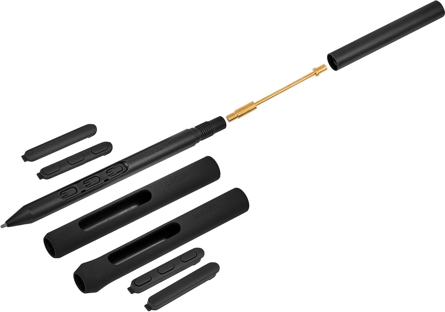 Wacom Pro Pen 3, Digital Pen, Customizable Grip & Weight, Tilt Support, Black