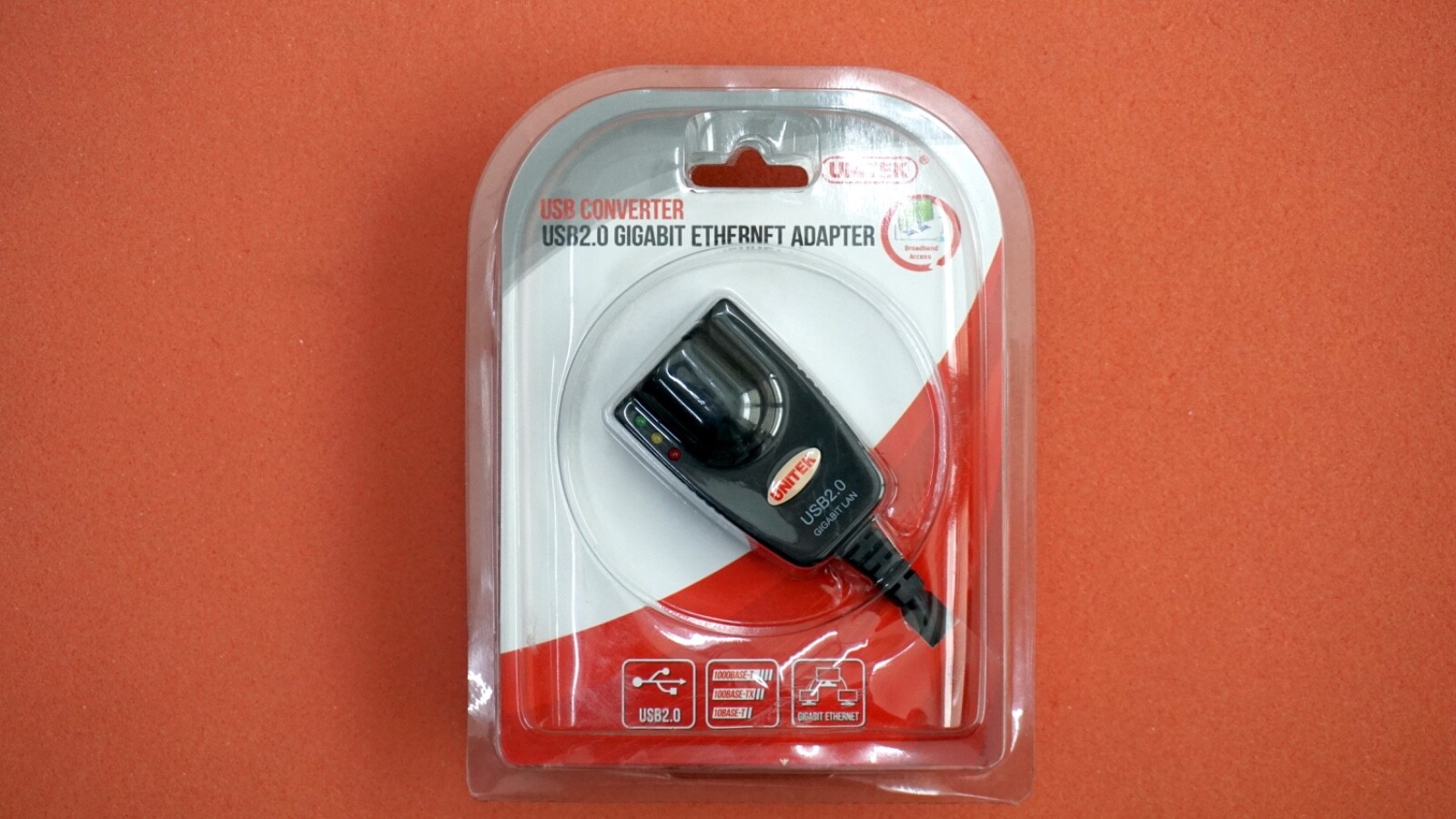 Unitek USB 2.0 Gigabit 6-Inch Ethernet Adapter Y-2461